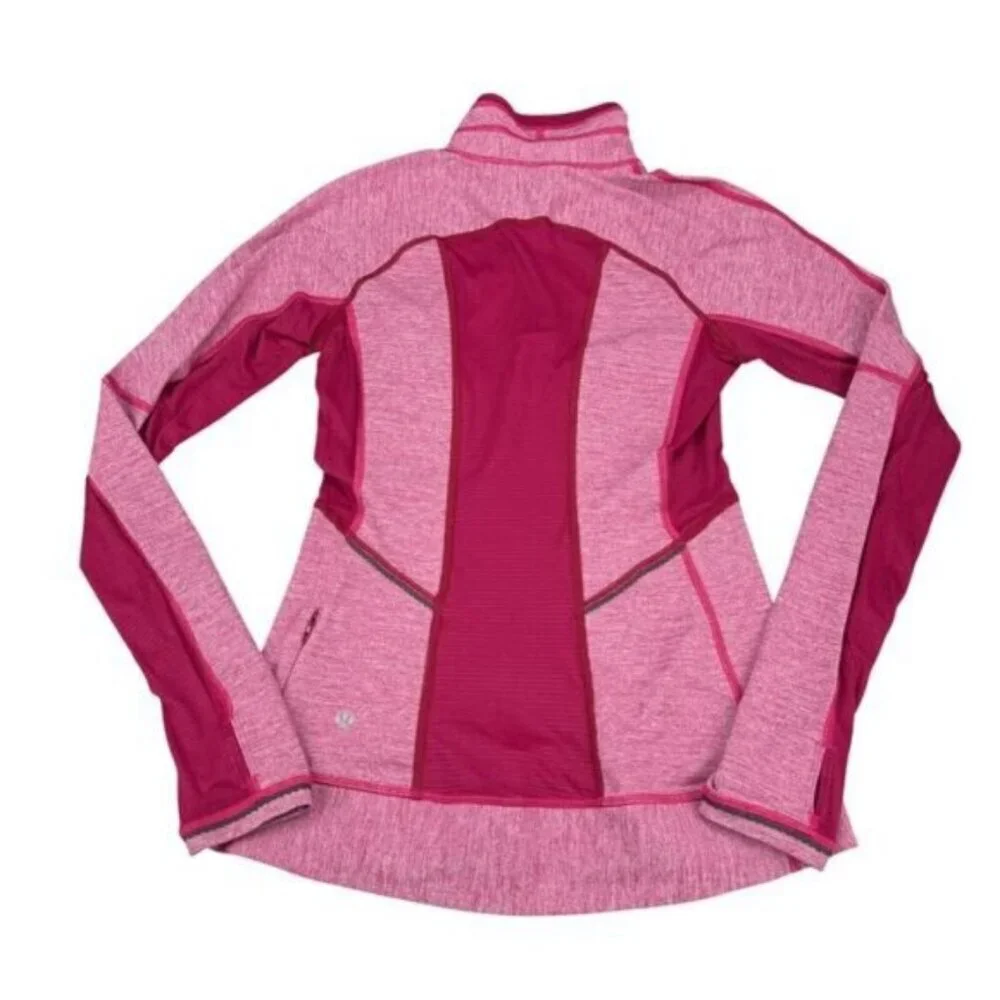 Lululemon Run For Gold 1/2 Zip Heathered Bumble Berry Size 4 - Picture 11 of 13
